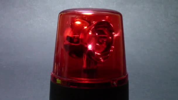Red beacon with rotating mirrors - Footage, Video