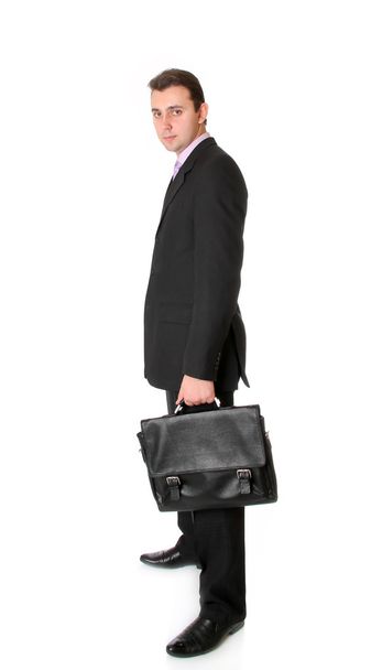 Businessman with the suitcase - Foto, afbeelding