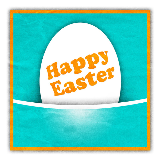 Easter greeting card with egg - Foto, imagen