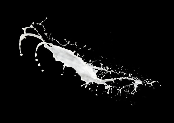 een splash van melk - Foto, afbeelding