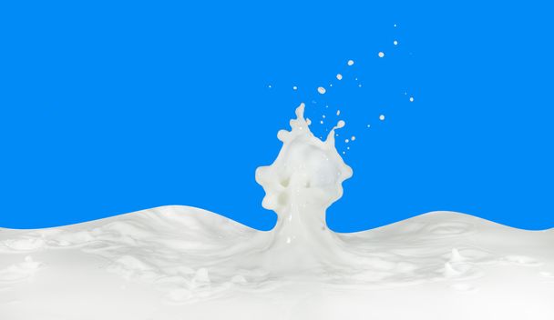 un chorrito de leche
 - Foto, Imagen