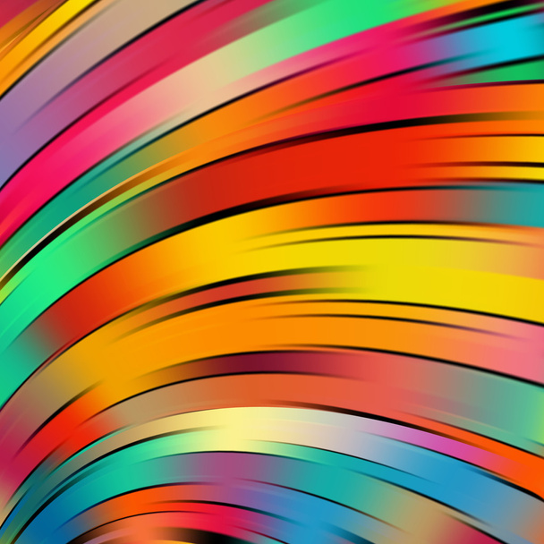 Kleurrijke vloeiende lichte lijnen achtergrond. Regenboogkleuren - Vector, afbeelding