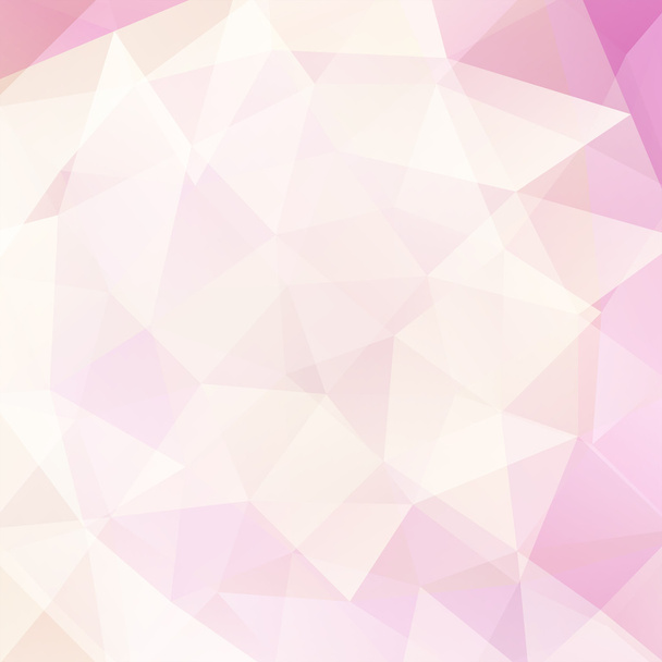 abstract background consisting of white, pink triangles, vector illustration - Διάνυσμα, εικόνα