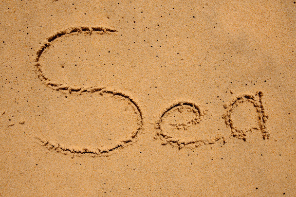 sign Miami written on sand - Фото, изображение
