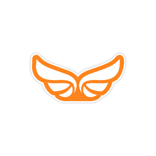 Matrica sas szárnyait logó - Vektor, kép