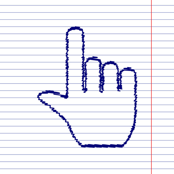 Рука знак ілюстрація
 - Вектор, зображення
