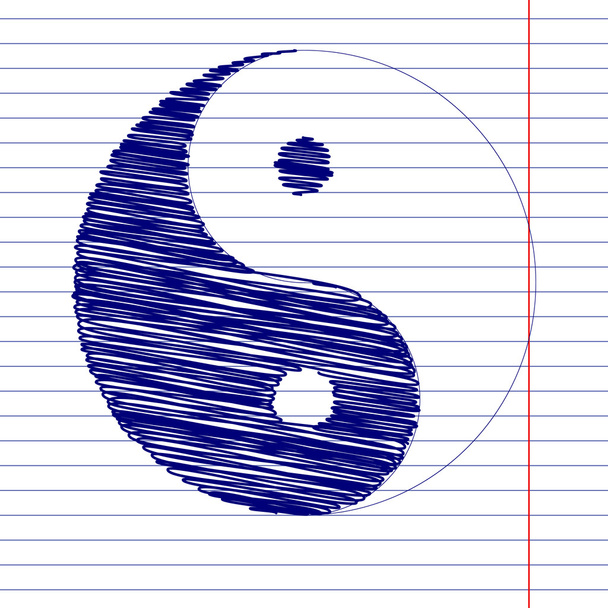 Illustration de signe Ying yang
 - Vecteur, image
