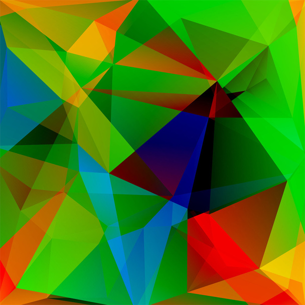 αφηρημένα φόντο που αποτελείται από κόκκινο, πράσινο, μπλε τρίγωνα - Διάνυσμα, εικόνα