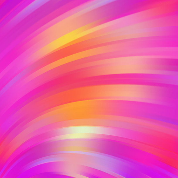 カラフルな滑らかな光のライン背景。ピンク、黄色、オレンジ色 - ベクター画像