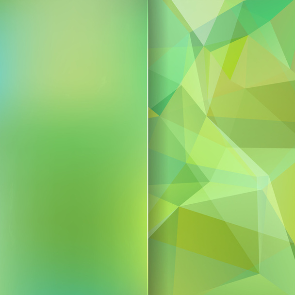 fondo abstracto formado por triángulos de color verde claro y vidrio mate
 - Vector, imagen