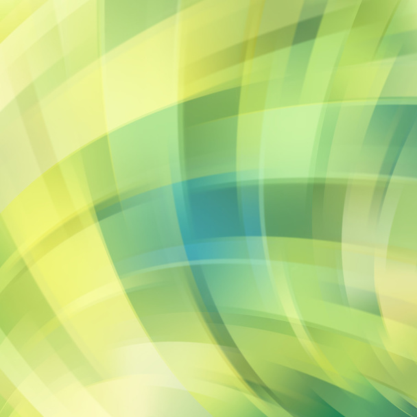 Colorful smooth light lines background. Green, blue, yellow colors. Vector illustration - Vector, Image