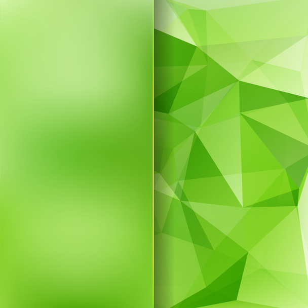 fondo abstracto formado por triángulos verdes y vidrio mate
 - Vector, imagen