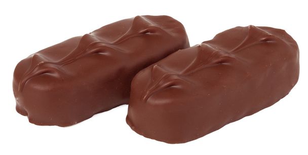 chocoladerepen op een witte achtergrond - Foto, afbeelding