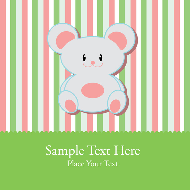 Greeting Card for baby - Vector, imagen