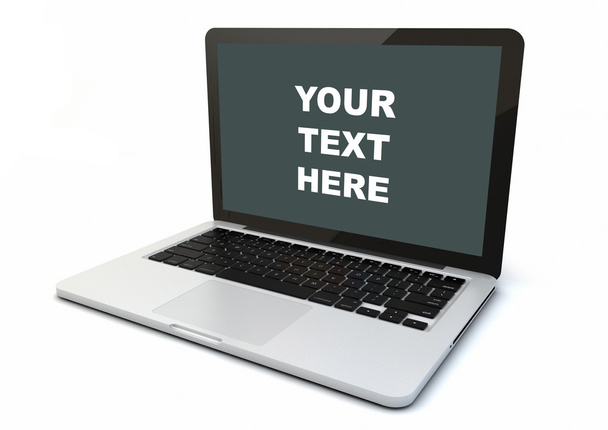 laptop your text here - Foto, Bild