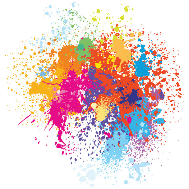 Colorful splash background - Vector, Image