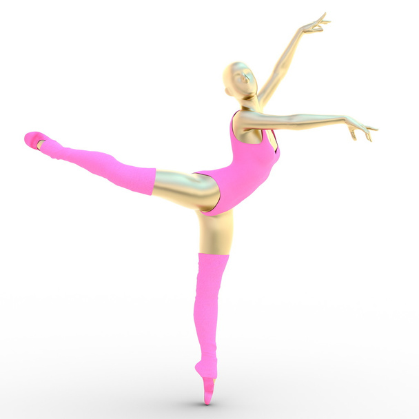 3D CG rendering of a ballet dancer - Foto, imagen