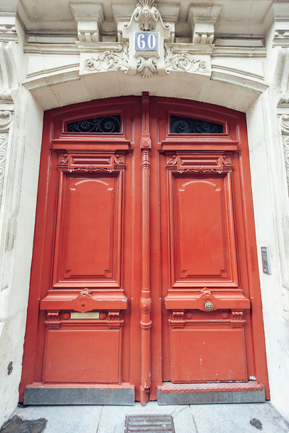 Stare drzwi czerwony - Zdjęcie, obraz