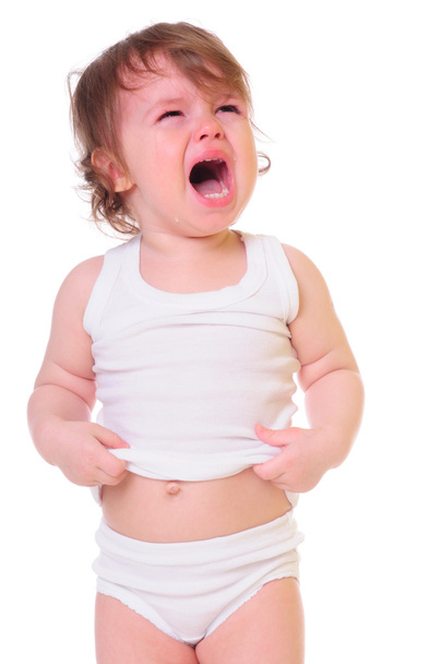 klein kind huilen - Foto, afbeelding