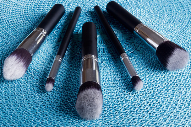 Classic set of brushes for cosmetics - 写真・画像