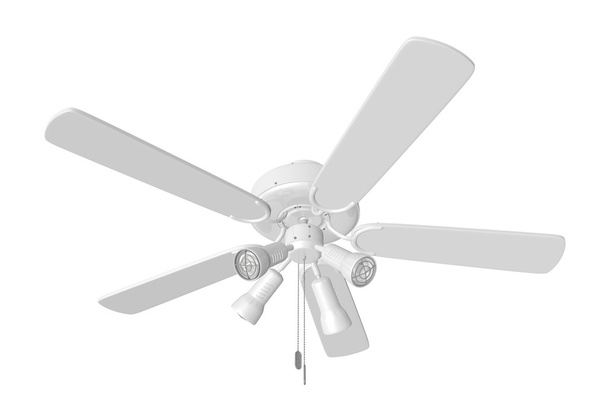 Isolated Ceiling Fan - Photo, Image