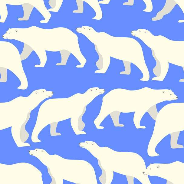 Polar bears pattern - Вектор, зображення