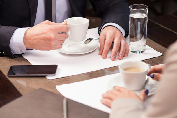Successful business partners are meeting in restaurant - Fotó, kép