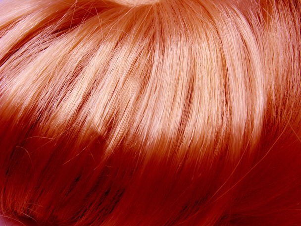 Shiny red hair texture background - Foto, Bild