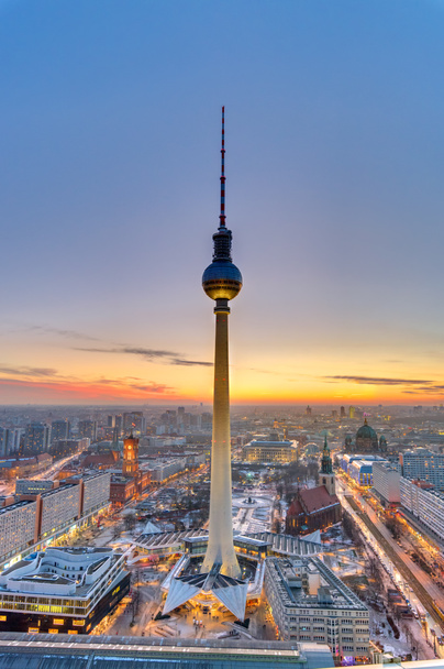 Захід сонця у самому центрі Берліна - Фото, зображення