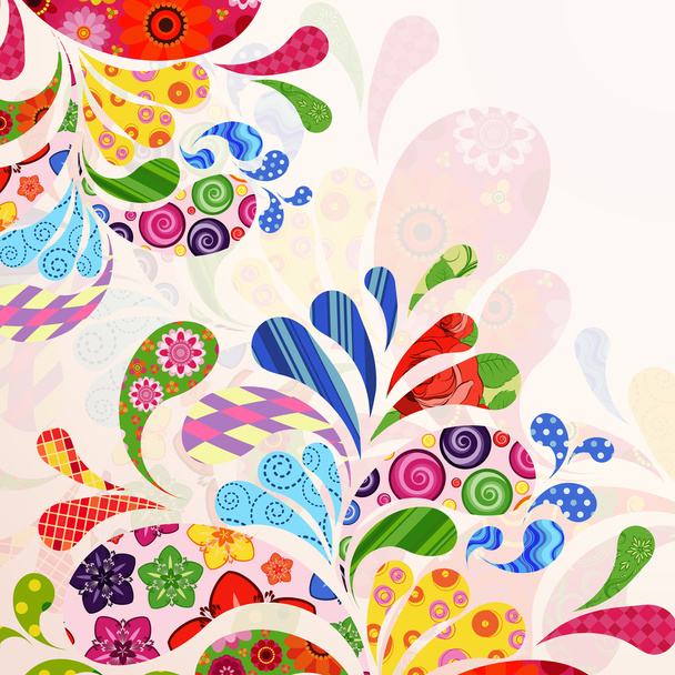 Abstract ornamental floral background. - Vector, Imagen