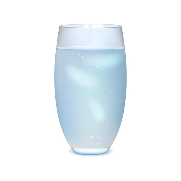 Glass of iced water - Vektor, Bild