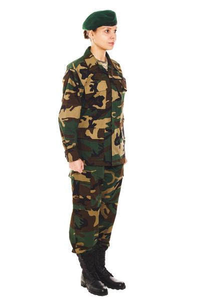 Soldat fille en uniforme militaire
 - Photo, image