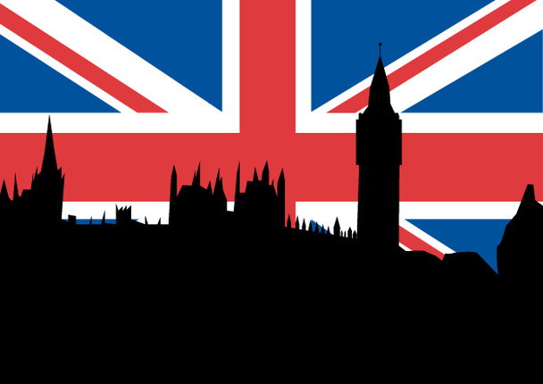 Britichness com valete de união e casas de parlement
 - Foto, Imagem