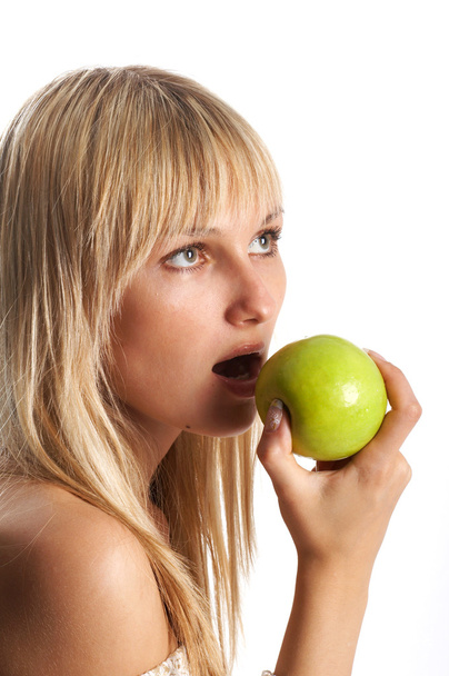 The girl with an apple - Photo, Image