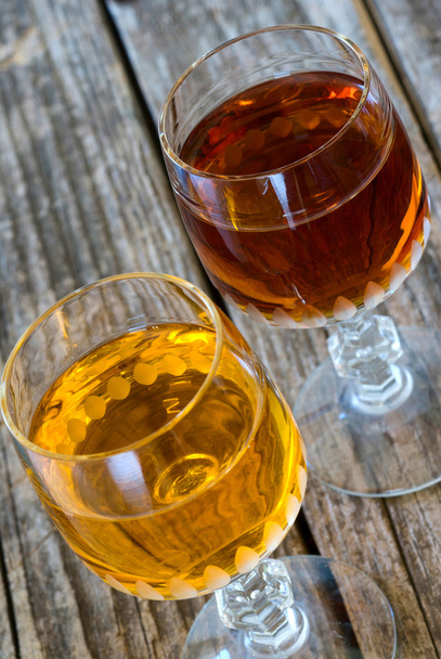 Apricot liqueur and bitter - Photo, Image