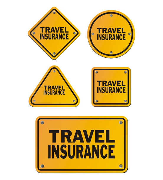 Segnali di assicurazione di viaggio
 - Vettoriali, immagini