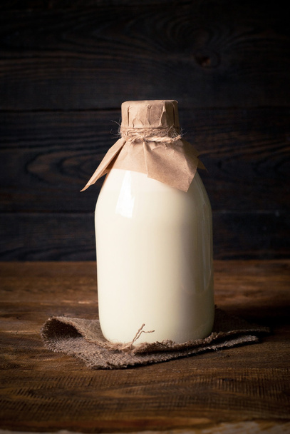 Bottle with milk - Photo, Image