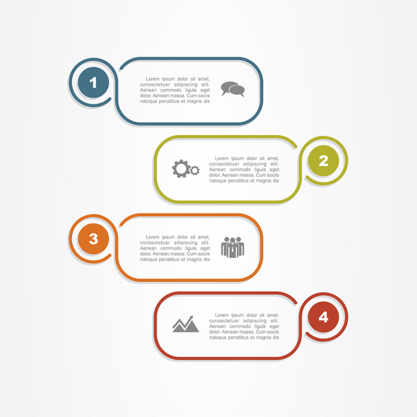 Infographic report template. Vector illustration - Vector, Image