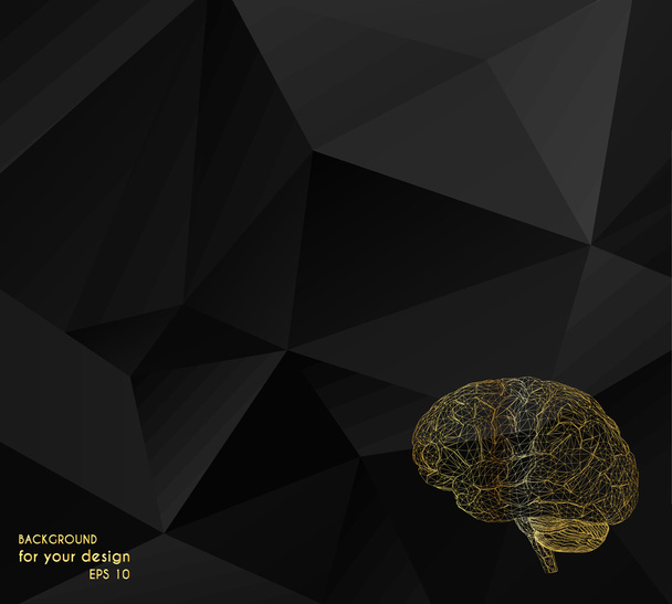 Résumé Concept créatif arrière-plan vectoriel du cerveau humain. Papier à en-tête de style polygonal et brochure pour les entreprises. Illustration vectorielle eps 10 pour votre design
. - Vecteur, image