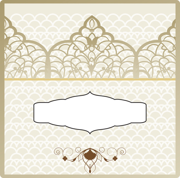 ottoman pattern invitation - Vector, Image