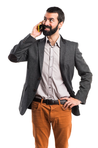 Man talking to mobile - Foto, immagini