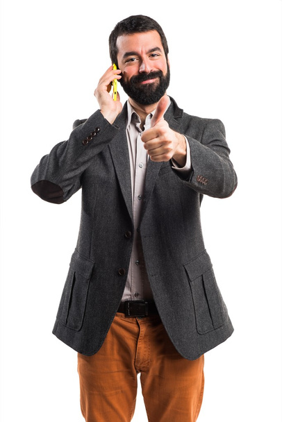 Man talking to mobile - Photo, Image