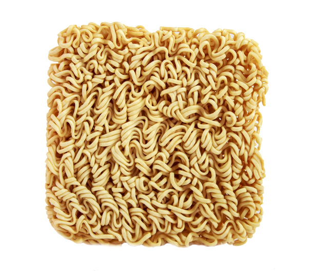 Instant noodles on white background - Photo, Image