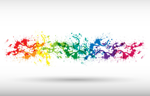 The abstract blot colorful background - Vector, Image