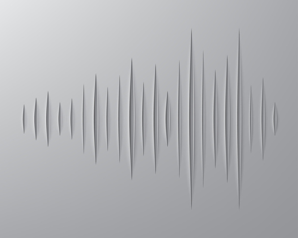 sign of sound waves - Vector, Image
