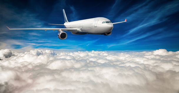 Avión de pasajeros en el cielo
 - Foto, Imagen