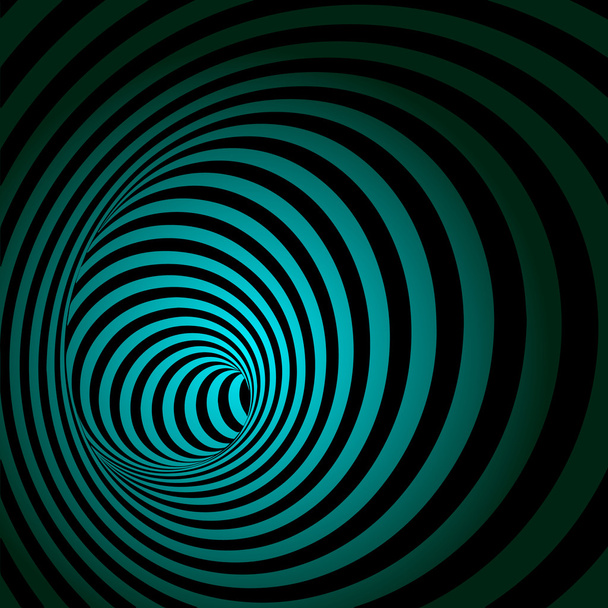 Spiral Striped Abstract Tunnel Background. - Vector, Image