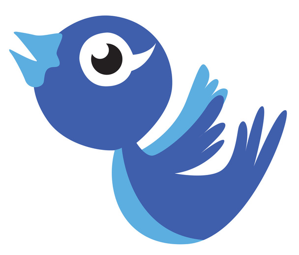 tweet bird cartoon vector in eps10 - Vector, Image