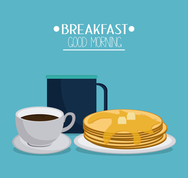 Breakfast food design - Vektor, kép