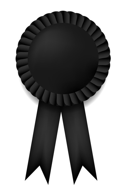 vector zwarte lint award geïsoleerd op wit. eps10 - Vector, afbeelding